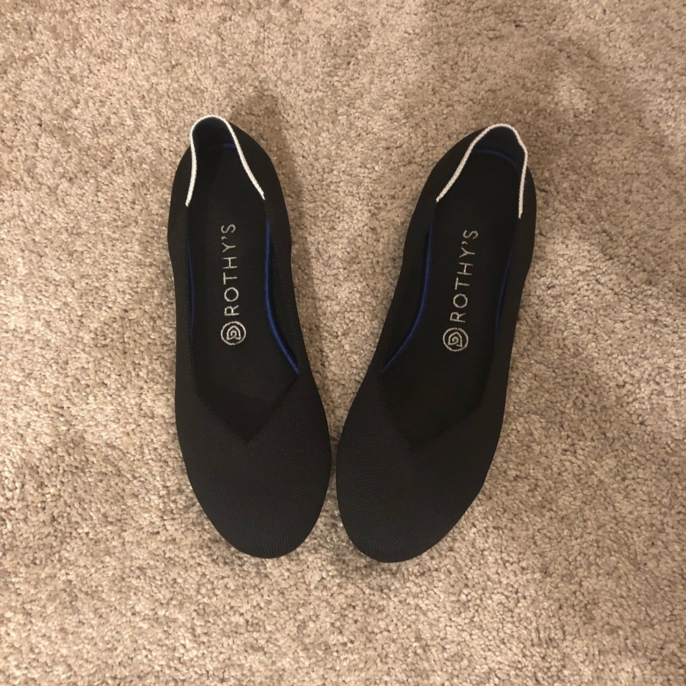 Black Rothy's ballet flats.